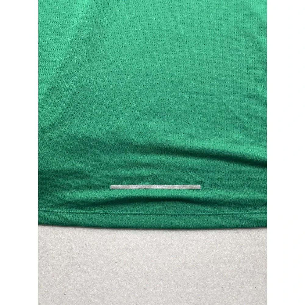 Nike Dri-FIT Shirt Mens 2XL Green Running Reflective Graphic Tee Lightweight